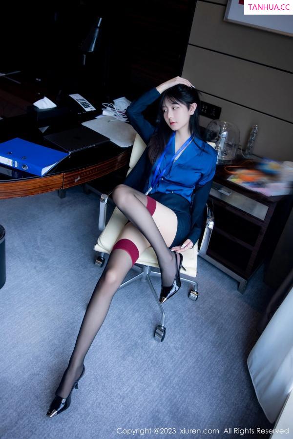   [XiuRen]高清写真图 2023.03.13 No.6407 谢小蒽 黑丝美腿第20张图片
